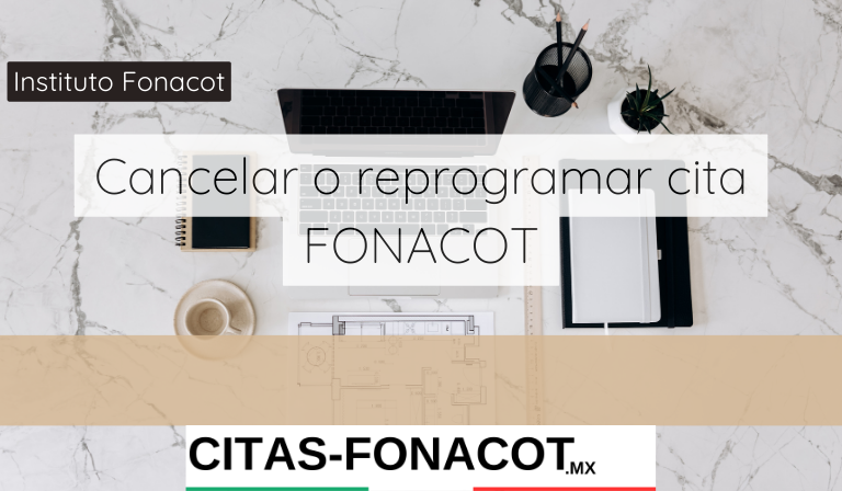 Cancelar o reprogramar cita FONACOT